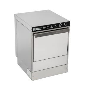Glasswasher, Undercounter, Buffalo Compact, Grav Drain
