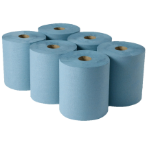 JanSan AutoCut Hand Towel Roll System 1Ply,Blue