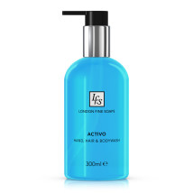 London Fine Soaps, Hand Hair & Body Wash, Activo, 300ml