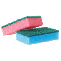 JanSan Basics Mixed Sponge Scourer, Small