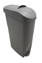 Bin, Sanitary, Pedal, Grey, 19L