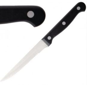Steak Knife, Black Handled