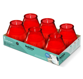 Candle, Twilight Low Boy, Red