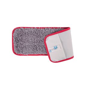 Mop Head, Flat, Microfibre, Nano, 43cm, Red