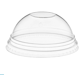 Domed Lid, 12oz, No Hole, rPET