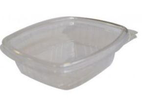Deli Container, PLA, Hinged Lid, 8oz