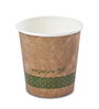 Hot Cup, 4oz, Single Wall, Compostable, Kraft