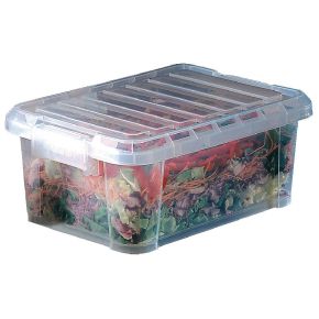 Storage Box With Lid, 9L, 380mm x 265mm x 155mm