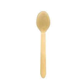 Disposable Cutlery, Dessert Spoon, Wooden