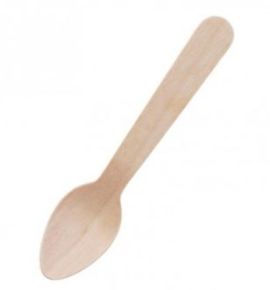 Disposable Cutlery, Teaspoon, Wooden