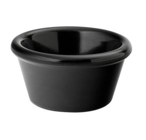 Ramekin, Melamine, Black, 3oz