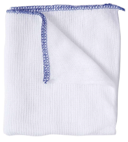 JanSan Dish Cloths, Stockinette, Blue