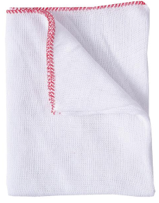 JanSan Dish Cloths, Stockinette, Red