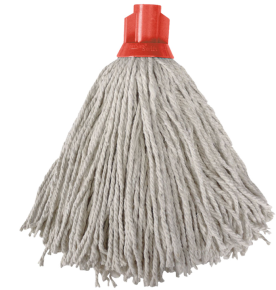JanSan Socket Mop Head, 160g PY 12oz, Red