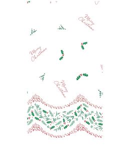 Banqueting Roll, Embossed Paper, Festive Foliage, 25m