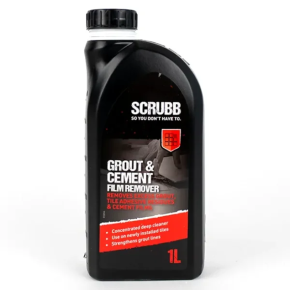 SCRUBB Grout & Cement Film Remover for Tiles 1L