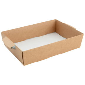 Platter Box, Base Only, Small, Kraft