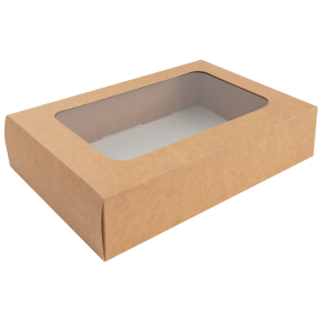 Platter Box, Window Box Only, Small, Kraft