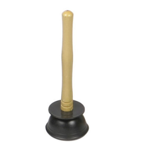 Plunger, Wooden, Domed, Medium