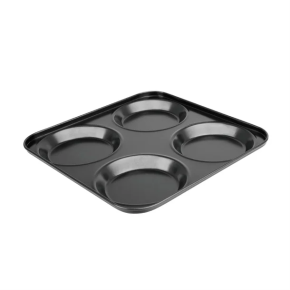 Baking Tray, Non-Stick Carbon Steel, Yorkshire Pudding 4 Cup