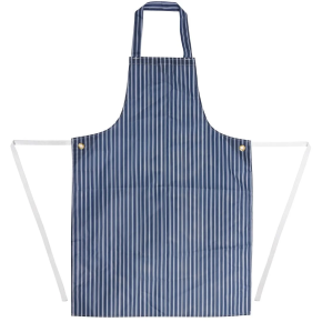 Apron, Waterproof Bib, Blue & White
