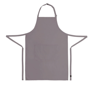 Apron, Bib, Grey