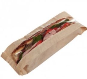 Baguette Bag, Film Fronted, Kraft, 100x150x355