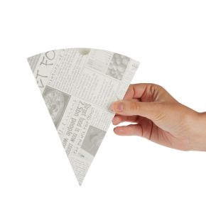 Chip Cones, Newspaper Print, Biodegradable