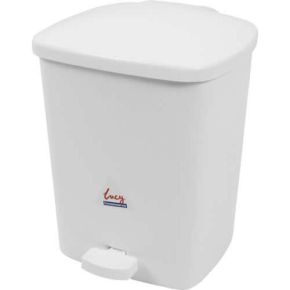 Pedal Bin, White, 16L