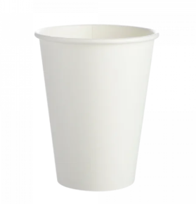 Hot Cup, 12oz, Single Wall, White