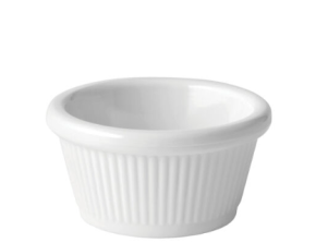 Ramekin, Fluted, White, 2oz