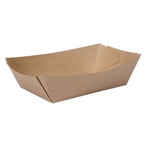 Food Tray, Paperboard, Kraft, Small