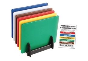 Chopping Board, Low Density, 455 x 305 x 10mm, Full Set and Rack (Not Inc. Purple)
