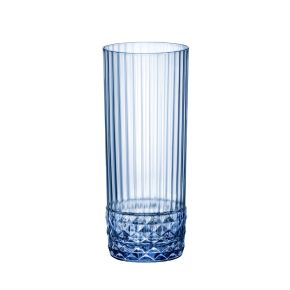 America 20s Sapphire Blue Long Drink 15.88cm H 40cl (6 1/4" 13 1/2oz)