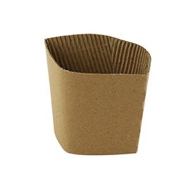 Collar, Hot Cup Sleeve, 8oz, Kraft Recycled