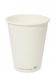 Hot Cup, 6oz, Single Wall, Compostable, White - 72 Series