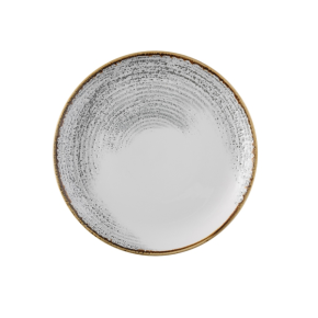 Coupe Plate, Churchill Jasper Grey, 11.25"