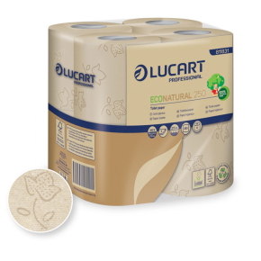 EcoNatural 250 Conventional Toilet Roll,2 Ply Natural