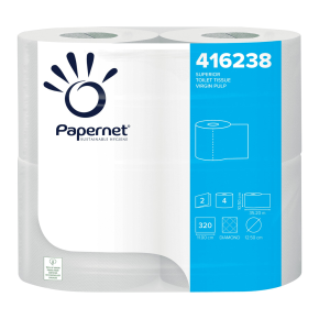 Papernet 416238 Luxury Embossed 2 Ply,Toilet Rolls 320 Sheets (40 Rolls)
