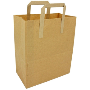 JanSan Kraft SOS Paper Brown Carrier Bags,Large