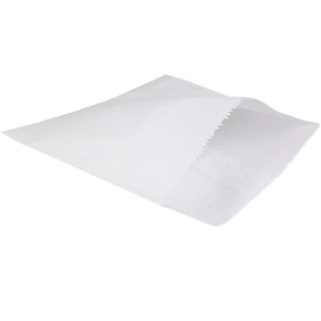 JanSan Sulphite Strung Paper Bags White,10"