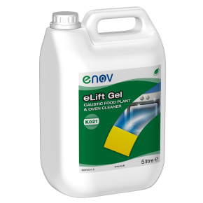 Enov K020 eLift Gel, Caustic Food Plant & Oven Cleaner, 5L