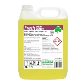 Clover 202-5 Clover Fresh Wild Lemon Daily,Cleaner Disinfectant