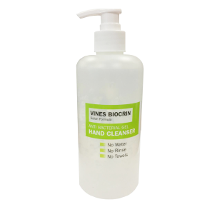 Vines Biocrin Alcohol Hand Sanitiser Gel,Pump Bottle 450ml