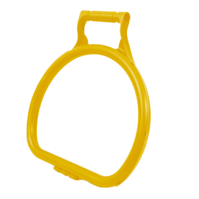JanSan Ergonomic D Shape Litter Picking,Bag Hoop Yellow