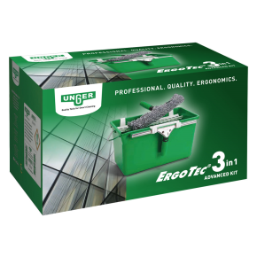 Unger AK013 ErgoTec 3in1 Advanced Window,Professional Kit in a Box