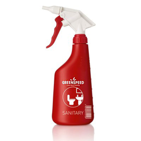Greenspeed Sanitary Refill Spray Bottle,& Trigger Red 650 mL (Bottle)