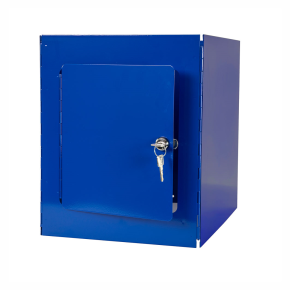 JanSan Jolly Janitor Trolley Lockable,Storage Box Blue