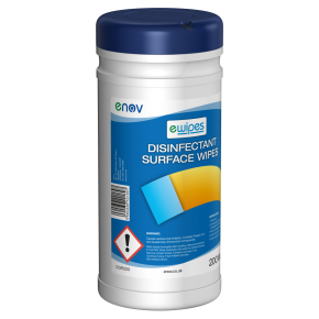 enov Y220 Surface Disinfectant Wet Wipes,Canister