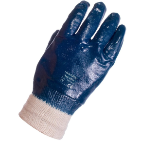 JanSan Heavyweight Knitwrist,Nitrile-Coated Work Gloves